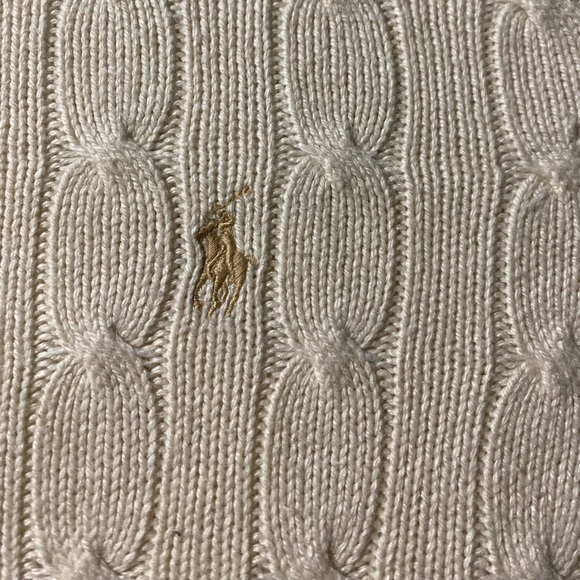 Vintage Ralph Lauren Polo Silk Knit Cream Crewneck sweater - Picture 2 of 6